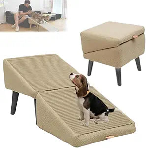 🔥Best seller🐶Dog Ramp + Ottoman